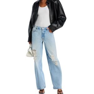 NWT MOTHER SUPERIOR The Spinner Zip Sneak Jeans in Pedal Faster - Sz 29